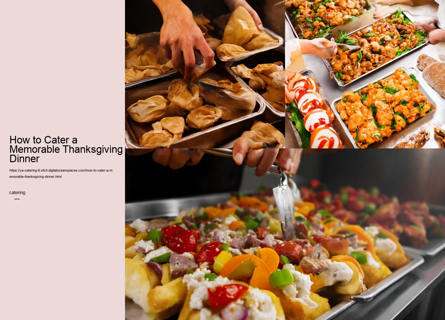 How to Cater a Memorable Thanksgiving Dinner