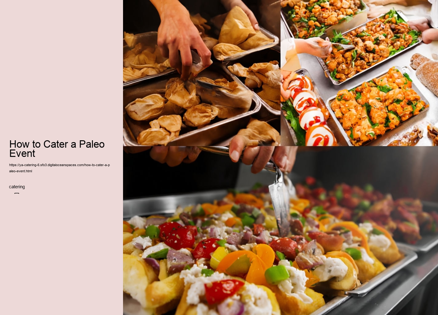 How to Cater a Paleo Event